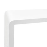 vidaXL Étagères murales sous forme de cube 3 Pièces Blanc MDF