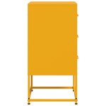 vidaXL Tables de chevet 2 Pièces jaune moutarde 36x39x78 cm acier