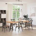 vidaXL Pieds de table à manger en forme de A  2 pièces  50 x (72-73) cm  acier