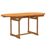 vidaXL Ensemble à manger de jardin 5Pièces bois d'acacia solide textilène