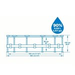 BESTWAY Piscine hors-sol Tubulaire Steel Pro Max - 366 x 100 cm - Imitation Rotin - Épurateur a Cartouche de 2006 L/H Échelle