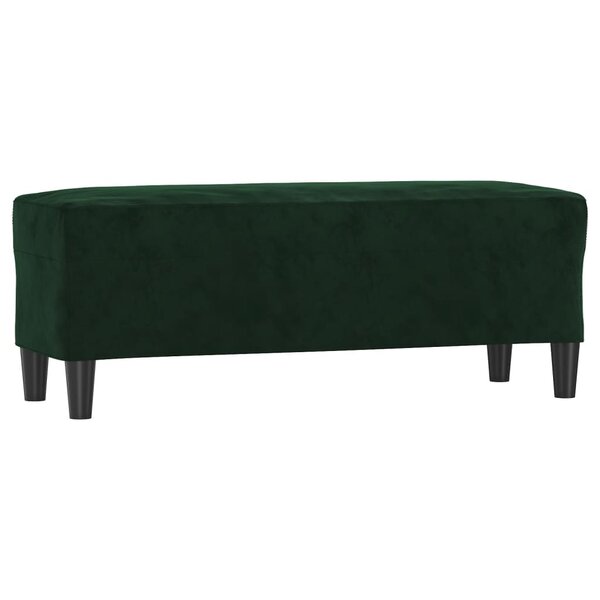 vidaXL Banc Vert foncé 100x35x41 cm Velours