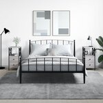 vidaXL Tables de chevet 2 Pièces sonoma gris 34x35 5x70cm bois ingénierie