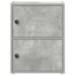 vidaXL Bibliothèque gris béton 40x24x52 cm bois d'ingénierie