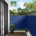 vidaXL Écran de balcon 110 x 500 cm Tissu Oxford Rectangulaire Bleu