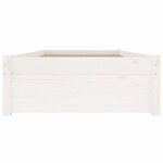 vidaXL Cadre de lit avec tiroirs Blanc 100x200 cm
