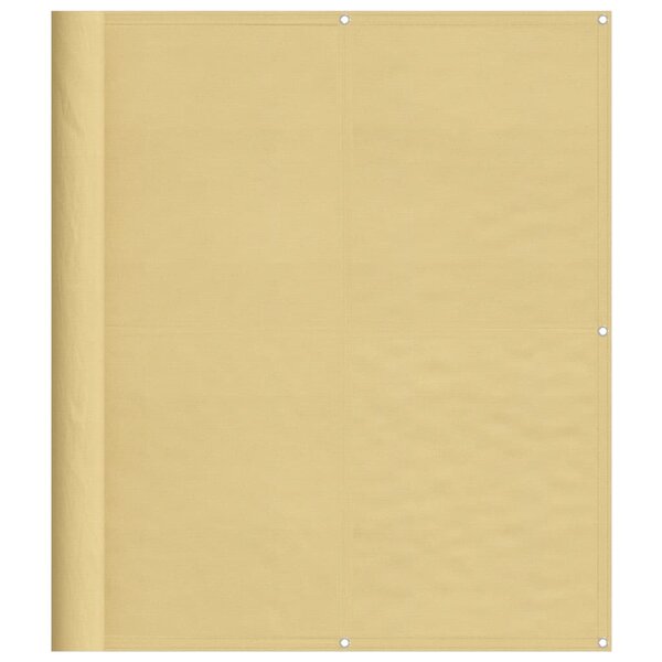 vidaXL Écran de balcon sable 120x700 cm 100  polyester oxford
