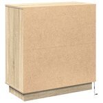 vidaXL Buffet avec LED Chêne Sonoma 71x34 5x75 cm Bois reconstitué