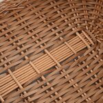 vidaXL Panier à bois de chauffage poignées de transport 78x54x34 cm
