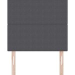 vidaXL Tête de lit avec tête de lit Gris foncé 90 cm Cuir synthétique