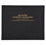 Registre 24x32cm Objets Mobiliers - Spécial Garagistes 100 Pages - Noir - Exacompta