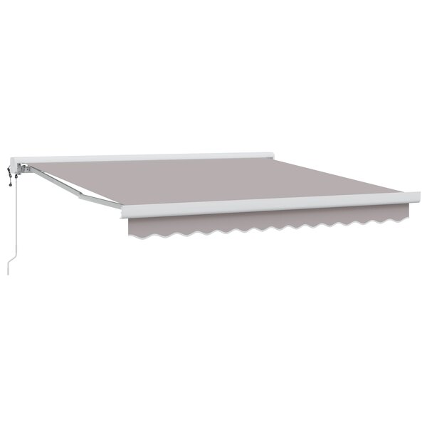 Store rétractable automatique vidaXL Gris Clair 350x250 cm