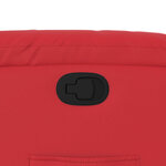 vidaXL Fauteuil inclinable Rouge Similicuir