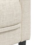 vidaXL Ensemble de canapés 2 Pièces crème tissu