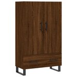 vidaXL Buffet haut chêne marron 69 5x31x115 cm bois d'ingénierie