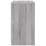 vidaXL Armoire latérale et lumières LED sonoma gris bois d'ingénierie