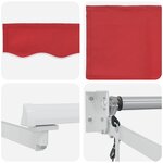vidaXL Auvent Rouge 300 x 250 x 165 cm Polyester
