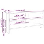 vidaXL MeubleTVd'Angle Gris Sonoma 102x40 5x45cm Bois d'ingénierie