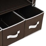 vidaXL Garde-robe Marron 87x49x159 cm Tissu