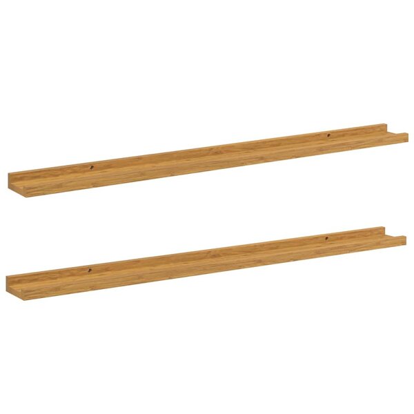 vidaXL Étagère Murale 2 Pièces Beige 100 x 9 x 3 cm Bois d'ingénierie