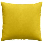 vidaXL Coussins de canapé 2 Pièces Jaune 45 x 45 cm