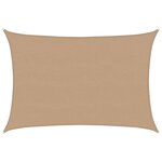 vidaXL Voile d'ombrage 160 g/m² Taupe 5x6 m PEHD
