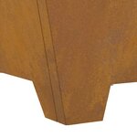 vidaXL Braise Marron 60 x 60 x 30 cm Acier