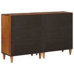 vidaXL Buffet 2 Pièces Noyer 60 x 33 x 75 cm Bois de mangue massif