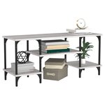 vidaXL Meuble TV sonoma gris 102x35x45 5 cm bois d'ingénierie