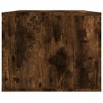 vidaXL Table basse Chêne fumé 80x50x40 cm Bois d'ingénierie