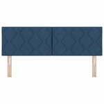 Tête de lit vidaXL Design blocs de diamants bleue 144 cm tissu