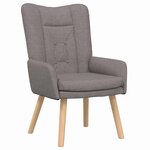 vidaXL Fauteuil relaxant Taupe 63 x 67 x 94 cm tissu