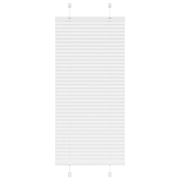 vidaXL Store plissé blanc 65x100 cm largeur du tissu 64 4 cm polyester