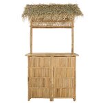 vidaXL Table de bar extérieure Naturel 115 x 95 x 215 cm Bambou