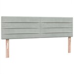 vidaXL Sommier à lattes de lit et matelas gris clair 160x210cm velours