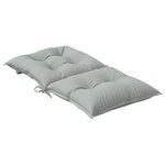 vidaXL Coussins de chaise à dossier bas lot de 4 gris clair mélangé
