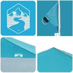 vidaXL Tente à auvent pop-up Bleu 400 x 400 cm tissu