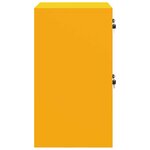 vidaXL Cabinet de Dossier Jaune moutarde 44 x 50 x 106.5 cm