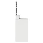vidaXL Coiffeuse avec miroir Blanc 100 x 41 x 135 cm Bois d'ingénierie