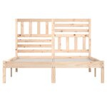 vidaXL Cadre de lit sans matelas 150x200 cm bois massif de pin