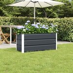 vidaXL Jardinière Anthracite 100 x 40 x 45 cm Acier
