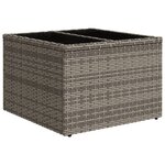 vidaXL Salon de jardin 6 Pièces avec coussins gris résine tressée