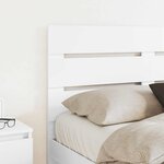 vidaXL Tête de lit Blanc 120 cm Bois d'ingénierie
