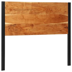 vidaXL Tête de lit 120 cm bois massif d'acacia et fer