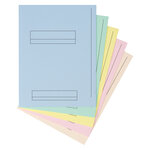 Chemises dossier 2 rabats oxford 24 x 32 cm 5 couleurs pastel assorties- paquet de 50