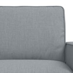 vidaXL Canapé 2 Pièces Gris clair 182 x 80 x 82 cm tissu