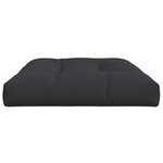 vidaXL Coussin de palette noir 120x80x12 cm tissu