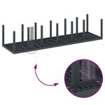 Ensemble de Salle à Manger de Jardin 13 Pièces avec Coussins Anthracite Poly Rattan