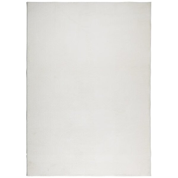 vidaXL Tapis IZA poils courts style scandinave crème 200x280 cm