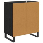 vidaXL Buffet Chêne noir 60 x 35 x 70 cm Bois d'ingénierie